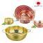 gold fruit basin/colander/metal colander with handles(ISO 9001)