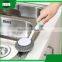 mini plastic long handle hand hanging bowl pot dish clean cleaning brush with steel ball