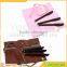 PU Leather Bandage Style Pen Bag Pencil Case Cosmetic Pouch Storage Bag Makeup Pouch with 3 Gel-ink Pens