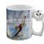 Full Color Zakka Milk Cup Ceramic Heat Press DIY Fashion Football Mug