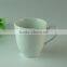 Stocked 250ml Factory direct sale flower embossed ceramic coffee White mug/cup standard for daily use