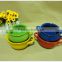 2014 New Product korean style colorful two handle cheap ceramic pots