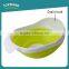 New design foldable storage baskets silicone collapsible kitchen vegetables fruit basket with colander