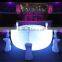 Modern Colorful IIIuminate LED bar counter with a complete circle