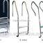 Factory supply high quality stainless steel swimming pool ladder with anti-slip step