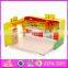 2017 New design children pretend play wooden diy kitchen toy W03B058