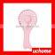 UCHOME Summer Popular Mini Usb Handheld Fold Fan, Electric Rechargeable Fan For Who Plastic Mini Hand Fan Led Handheld Mini Fans