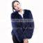 CX-G-A-187D Ladies Genuine Raccoon Fur Coat