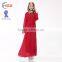 Zakiyyah 690 Muslim plus size long dress with Belt silk route abaya in solid color women clothing in malaysia