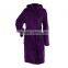 100% cotton terry hooded bathrobe for women