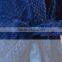 Navy color women fleece sexy night wear dress