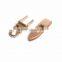 Zinc Based Alloy Purse Twist Turn Lock Gold Plated 40mm(1 5/8") x 17mm( 5/8"), 1 Set