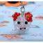 4mm Bicone Crystal 3d Beaded Pig Head Charm Iphone4 Ornament