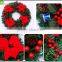 Wholesale artificial christmas wreaths decorated plastic christmas wreaths