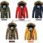 2016 Custom LOGO Fur Hood Men Winter Jacket for winters men