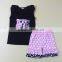 baby clothes 2017 sleeveless love soccer embroidery t-shirts set kids trendy clothing baby clothes wholesale price