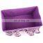 Non Woven Promotional Purple Foldable Cosmetic Storage Box