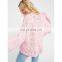 Womens Handmade Crew Neck Pullover Loose Oversized Kintted Sweater
