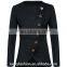2016 BAIYIMO Women Long Sleeve Single Breasted Work Blazer Asymmetric Hem Jacket Coat
