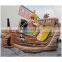 2017 Aier giant inflatable pirate ship slide/inflatable slide for kids and adult/inflatable slide for sale