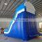 Curve inflatable water slide with pool