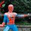 High Quality Superhero Charactor Life Size Spiderman Fiberglass Statue