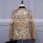 jacket coat blazer sequins male wedding groom party suit men singer bar nightclub costumes club prom stage performance show gold