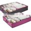 Amazing Non-Woven Under Bed Foldable Shoe Organizer, Shoe Protector, Shoes Storage Box