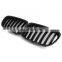 Car Front Gloss Matt Carbon M Color Black 2 Line Double Slat Kidney Grille Grill For BMW E84 X1