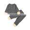Children's wear 2020 autumn baby fashion isn't two-piece suit baby hit color long-sleeved pit strip T-shirt top and pants suit