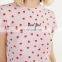 Женские коротко Sleeve Crew Neck Crop Tops T-рубашки