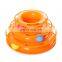 Funny Pet Toys Crazy Ball Disk Interactive Amusement Plate Moving Turntable Play Disk Turntable Cat Pet Plastic Toys