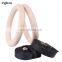 Home Use Portable Birch Gymnastic Wooden Gym Ring with Strap