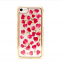 Golden Edge Epoxy Phone Case Flower Phone Case Floral Mobile Cover
