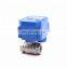 BSP and NPT thread v 3.6v 12v 24v 110v 220v DN15 DN20   2 way mini electric actuator motorized water ball valve