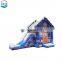 Christmas inflatable slide &bouncer for reantal or promotion advertising