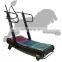 commercial gym equipment manufacturers cheap Exercise curved manual treadmill self-generating running  machine