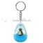 Promotional Custom Shaped with 3D Animal Inside Acrylic Keychain, Wholesale Plastic Keyring