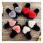 Women Slippers Shoes Slippers Shoe For Women Love Heart Cotton Winter Non-Slip Floor Home Furry Flat Shoes For