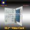 10.1inch LCD video brochure card advertising/wedding invitation card
