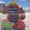 artificial flower tower, outdoor vertical flowerpot set
