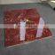 600x600 full body dark red color glazed polished porcelain marble design floor tile