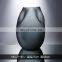 Modern New Nordic Unique Shape Handmade Clear Gray Glass Flower Vases Wholesale