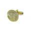 Top grade hotsell men fashion gold custom cufflinks