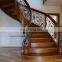Duplex attic stairs spiral staircase wrought iron solid wood staircase the whole staircase indoor stairs