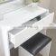 white dressing table cheap modern makeup vanity dresser with mirror