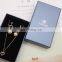 Pearlised Regal Blue Rigid lid&bottom style  jewelry Box&bags sets