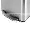 Indoor places rectangular garbage bin stainless steel garbage can 6L/12L home using trash compactor