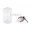 Factory Supply Discount Price 500ml Fancy Glass Hotel Foaming Shampoo Clear Square Bottle Cosmetic Lotion Set