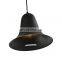 HUAYI Simple Style E26 Hotel Bedroom Indoor Home Black Nordic Chandelier Pendant Light